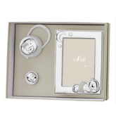 Set Sleeping Bear Frame Pacifier Clip and Pacifier Holder